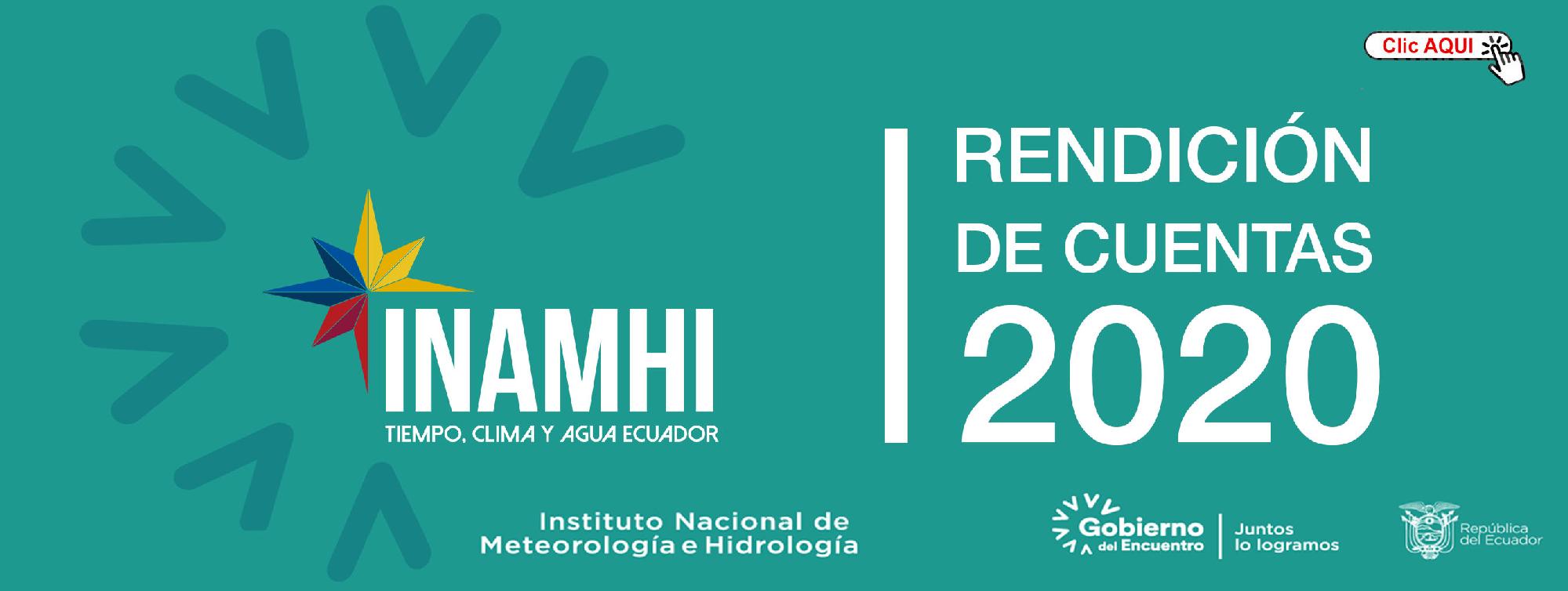 Rendición de Cuentas 2020  - INAMHI