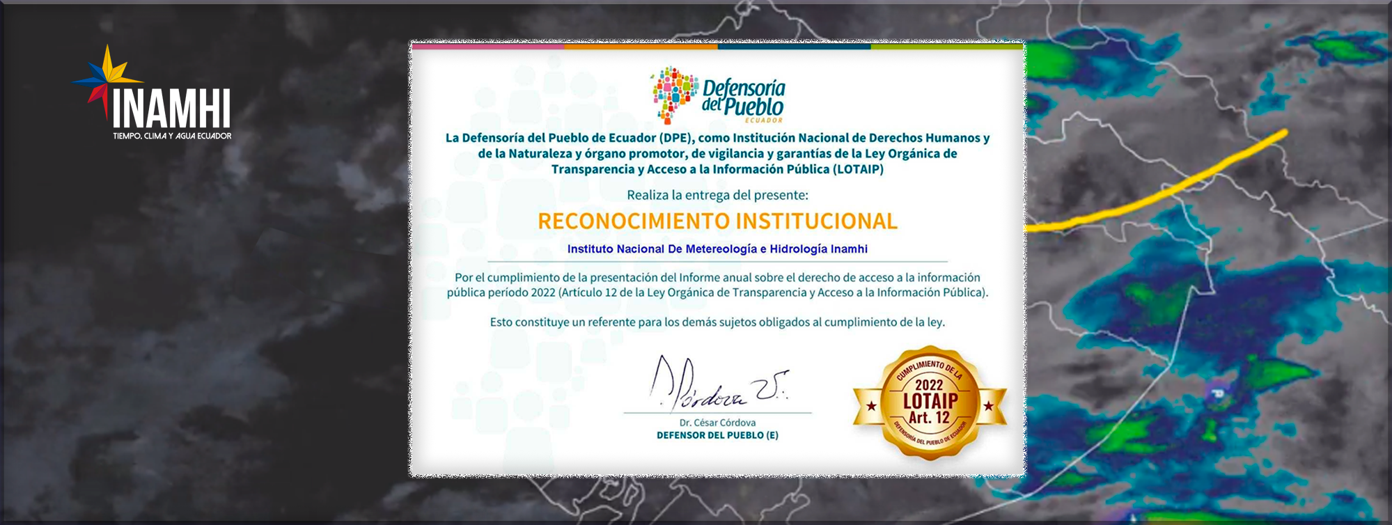 Rendición de Cuentas 2020  - INAMHI